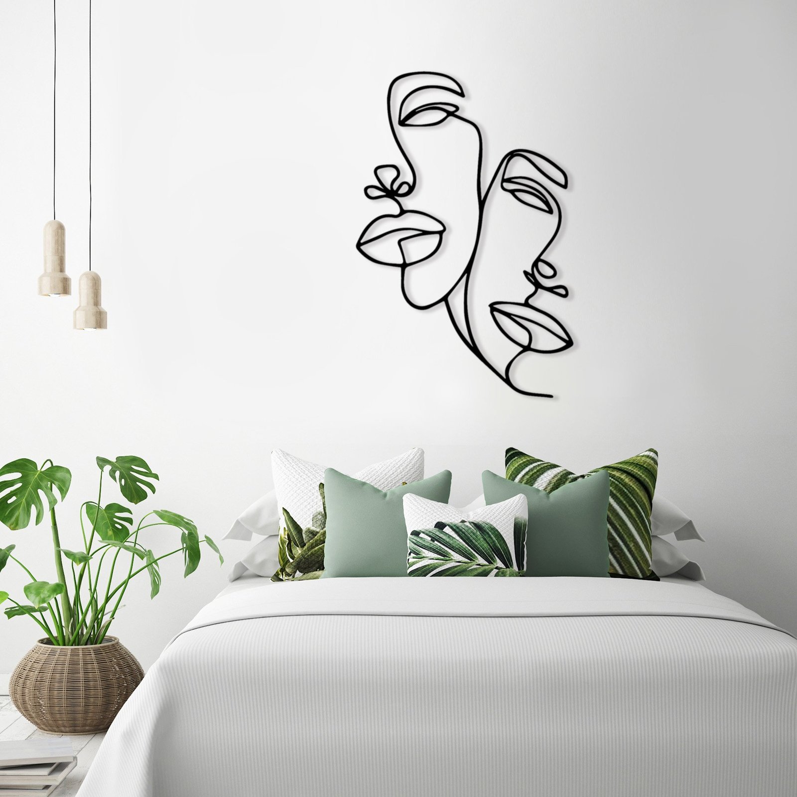 Couple Love Line Two Faces_3