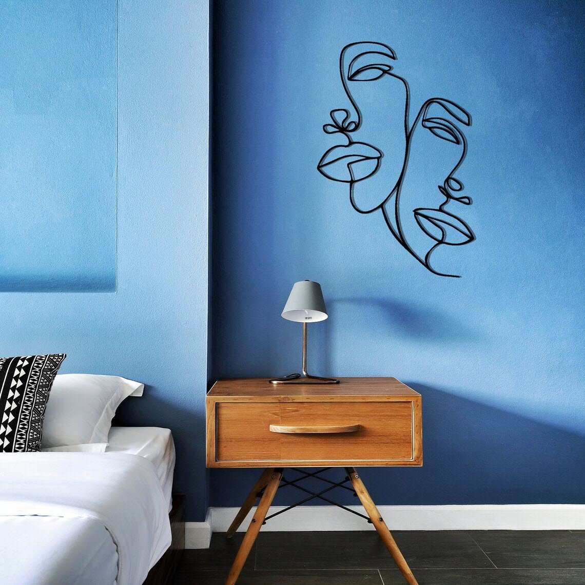 Couple Love Line Two Faces_5