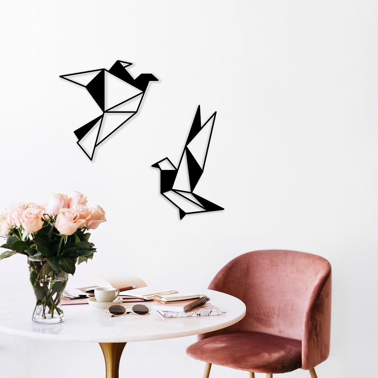 Modern feminine workspace