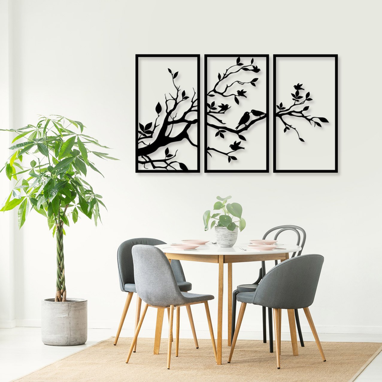 Tree Branches with Birds Trio_1