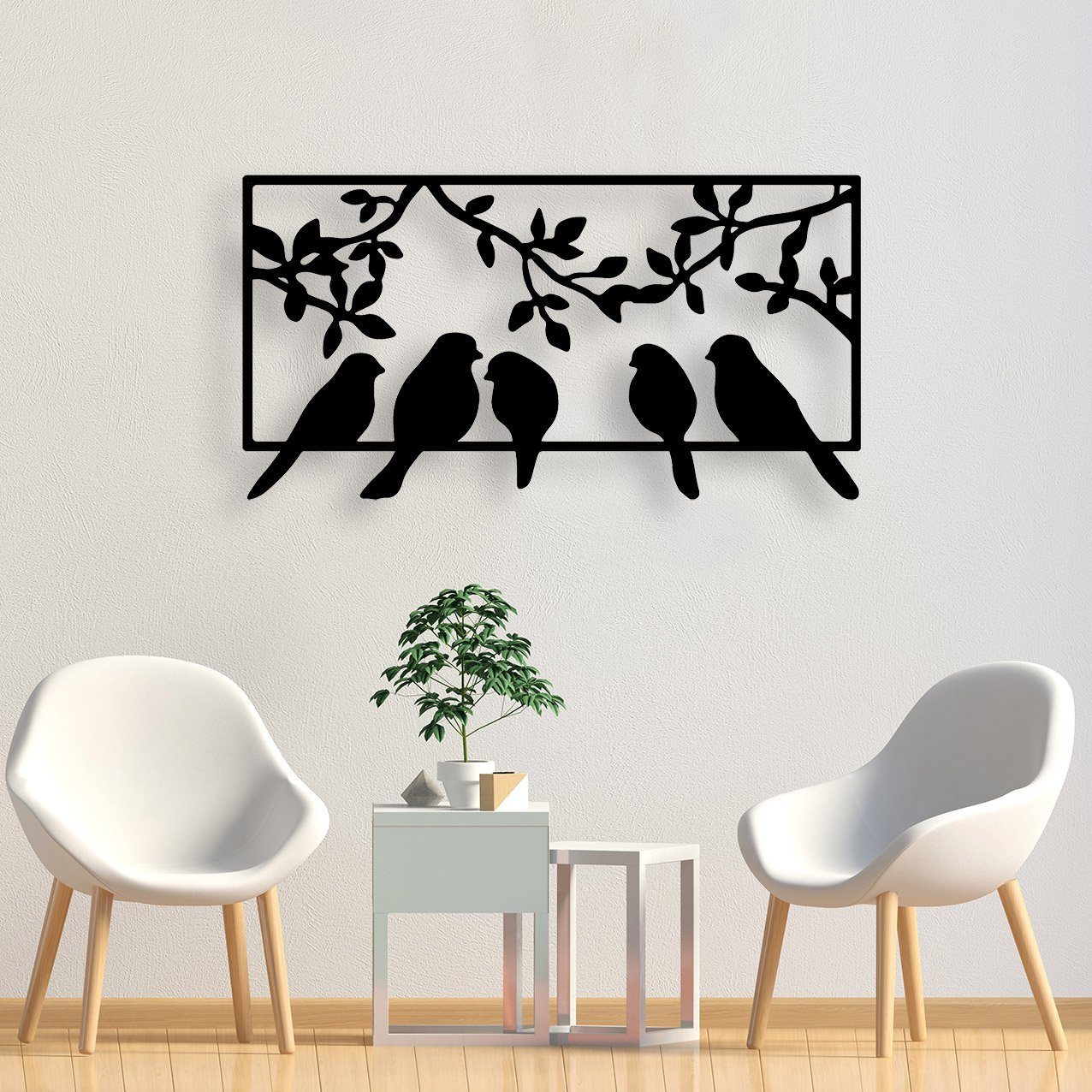 Modern interior with coffee table and chair. Wall mock up. 3d il