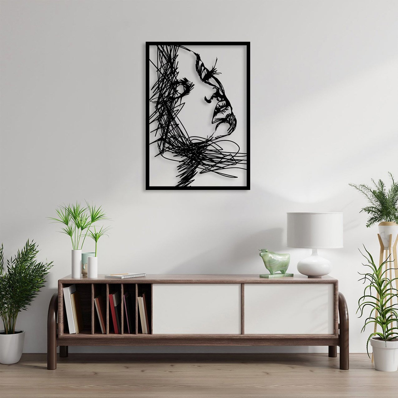 Hand Drawing of Woman Face_6