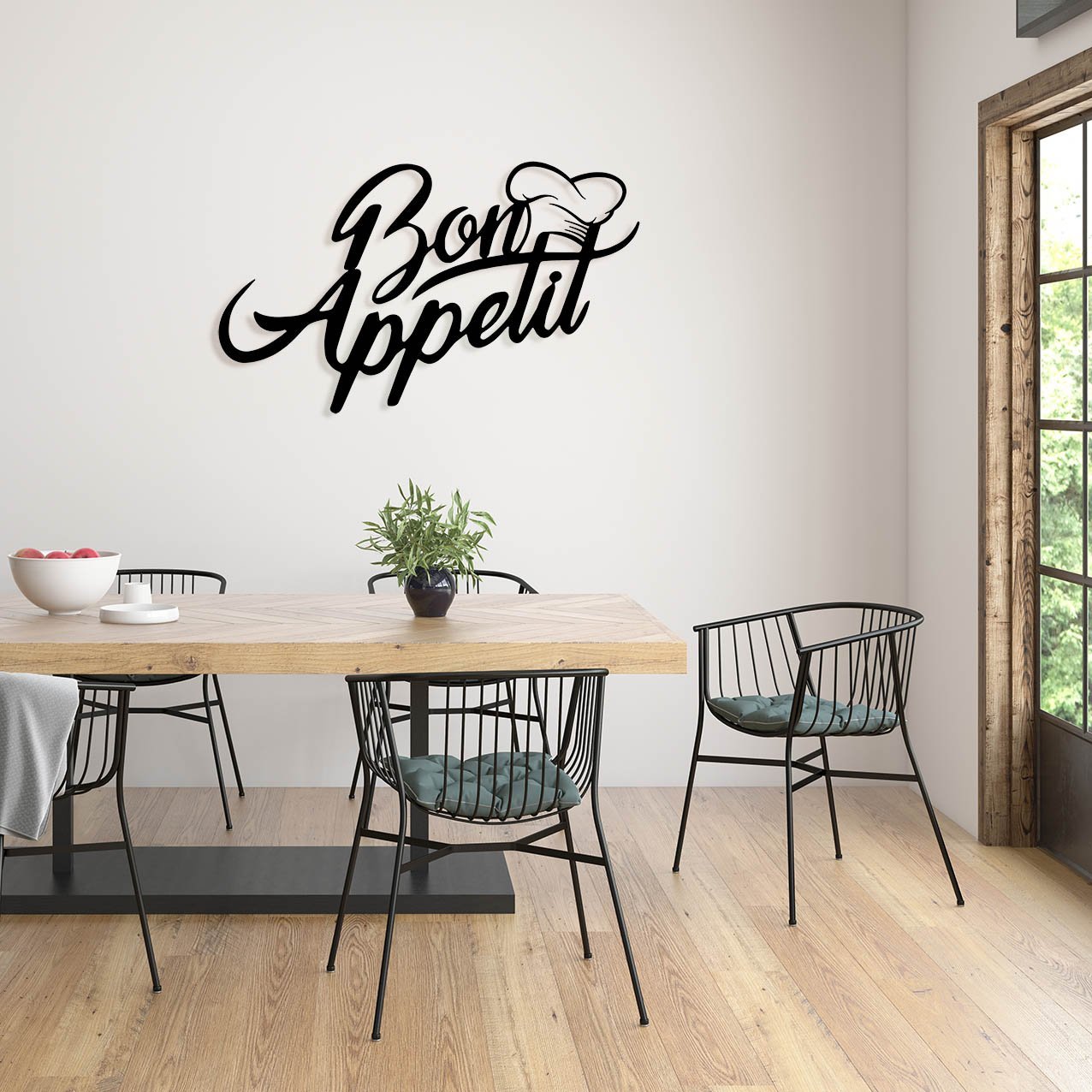 Modern style interior design 3D rendering