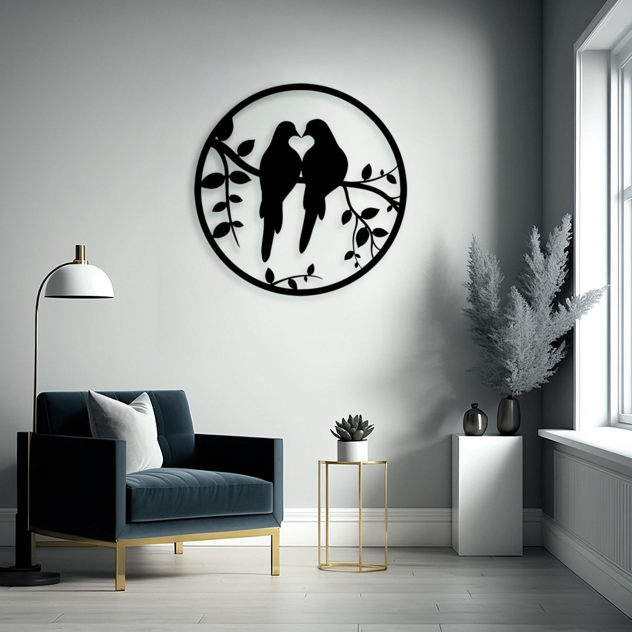 Love Birds on a Branch_2