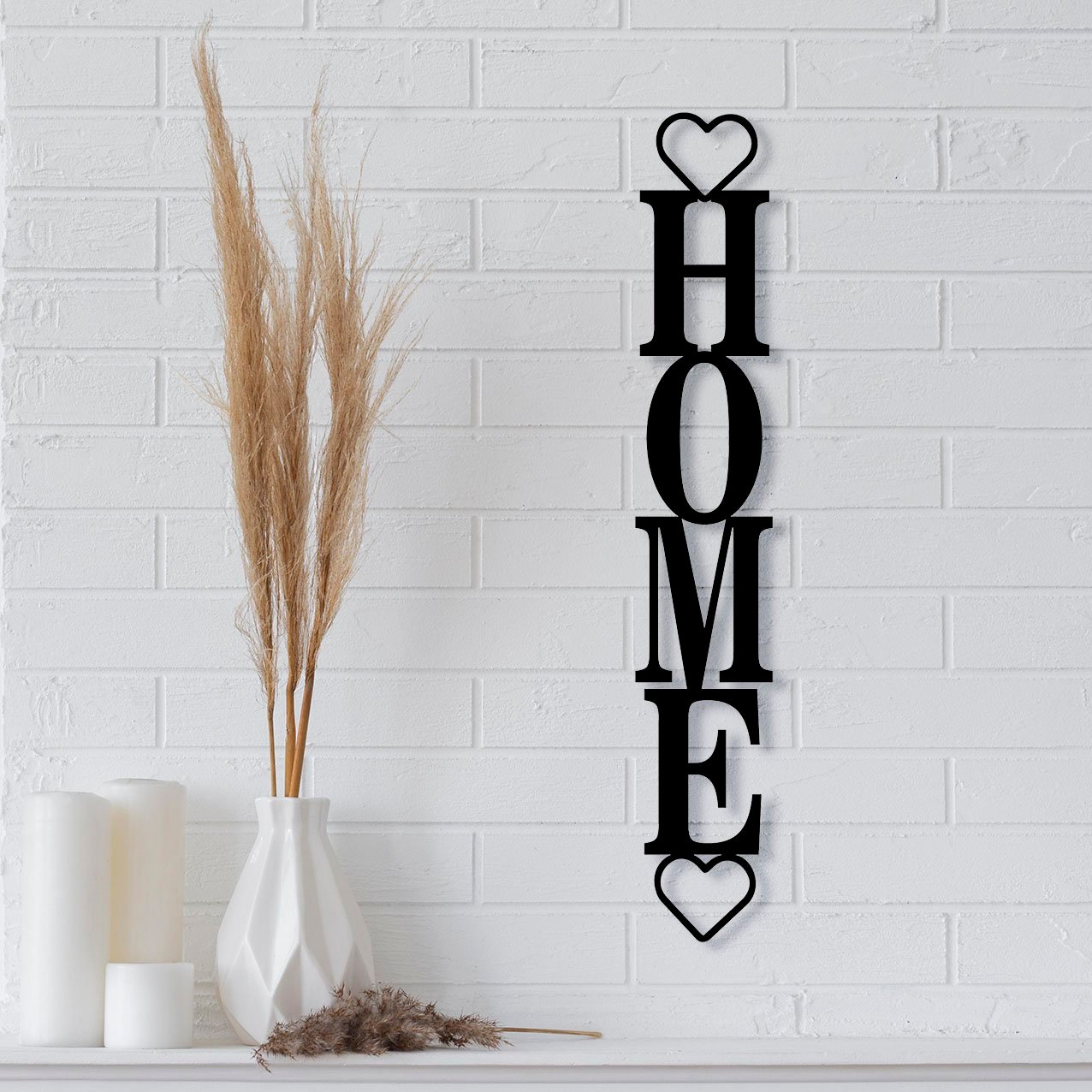 Home Sign Vertical with Hearts_3