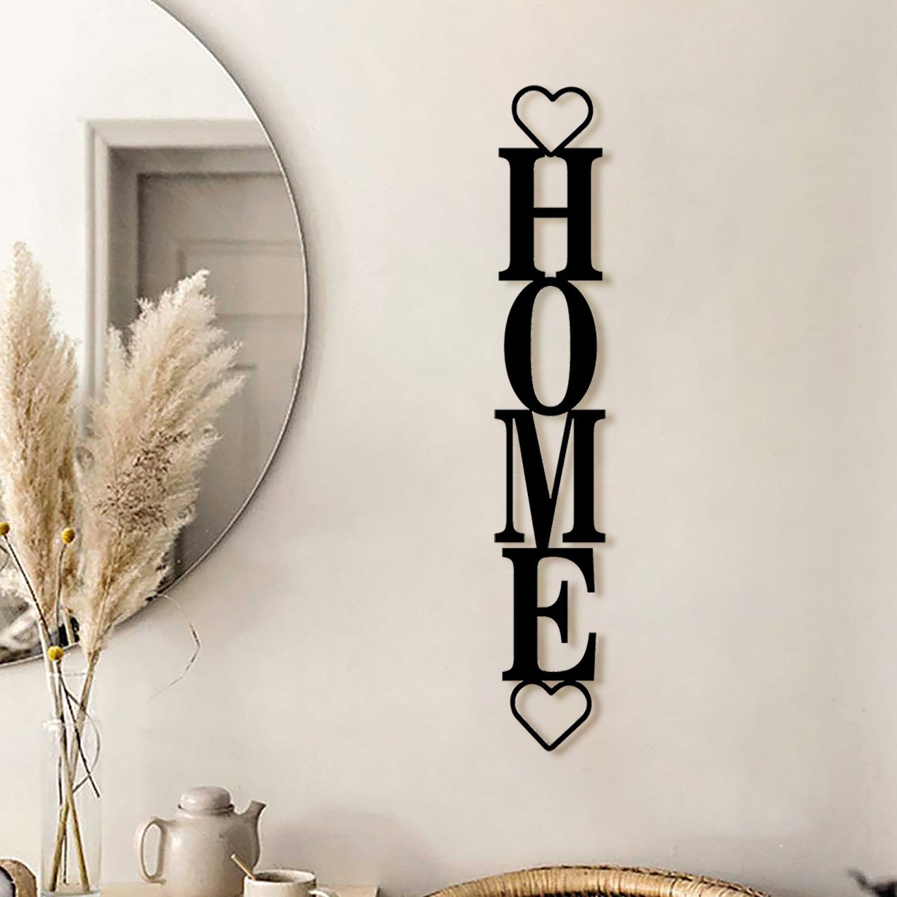 Home Sign Vertical with Hearts_5