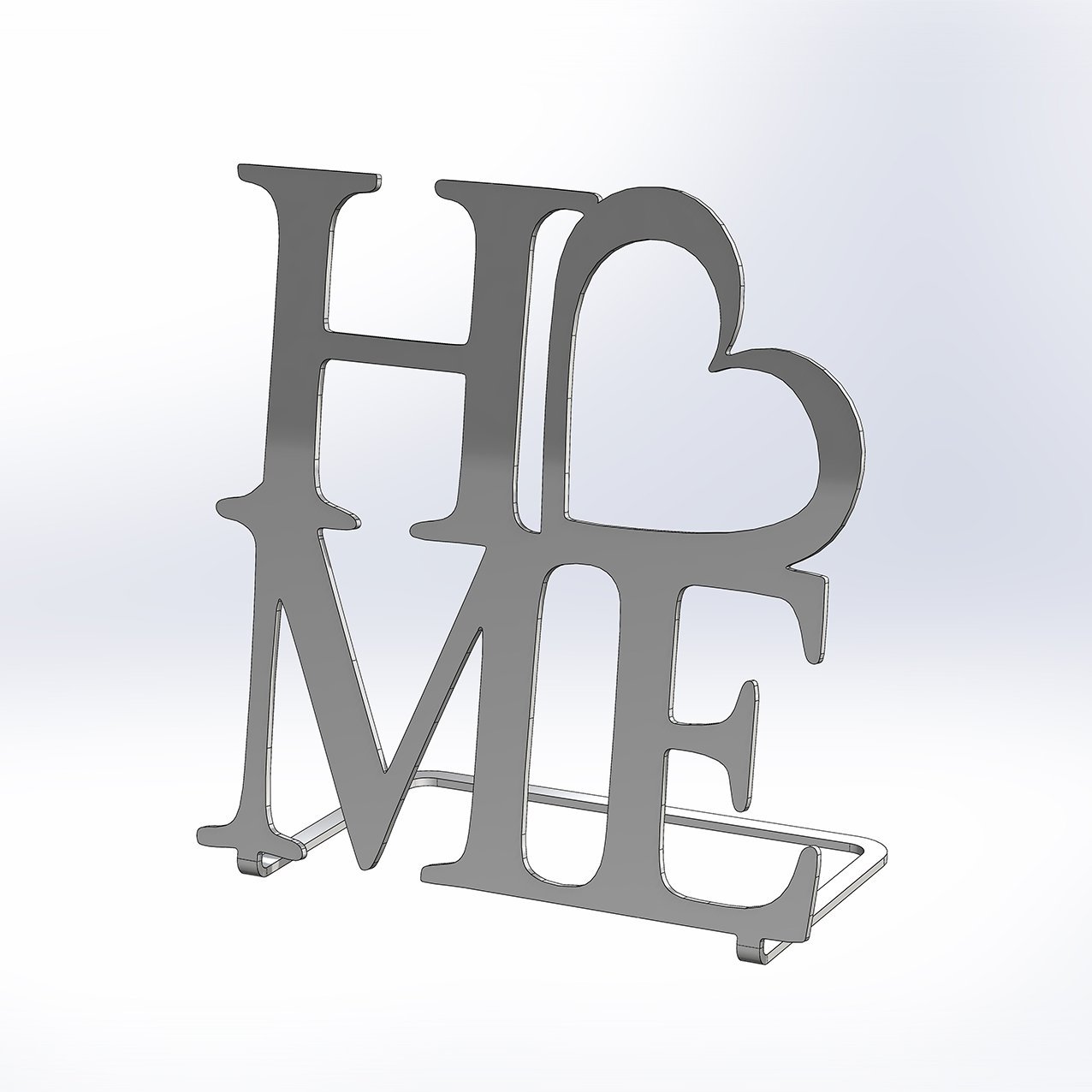 Home Sign With Heart Stand_1