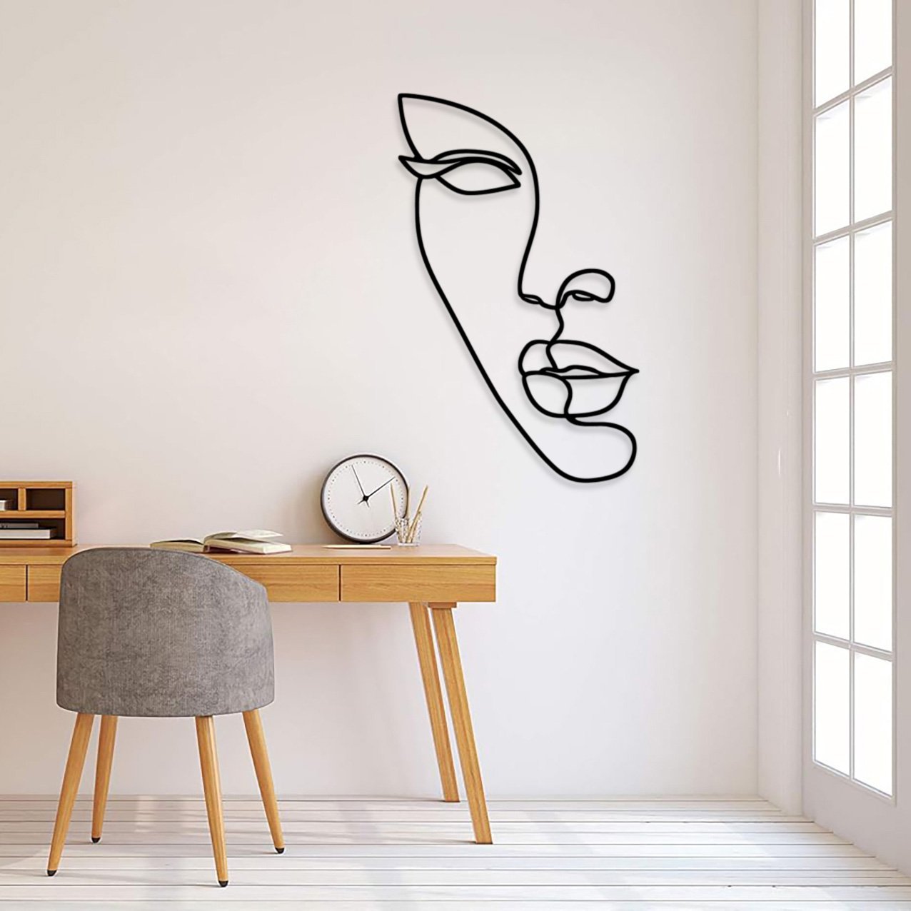 Woman Face Beauty Line Art_2