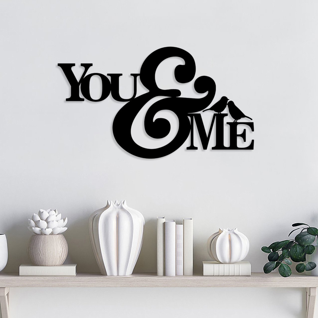 You and Me Sign with Birds_2