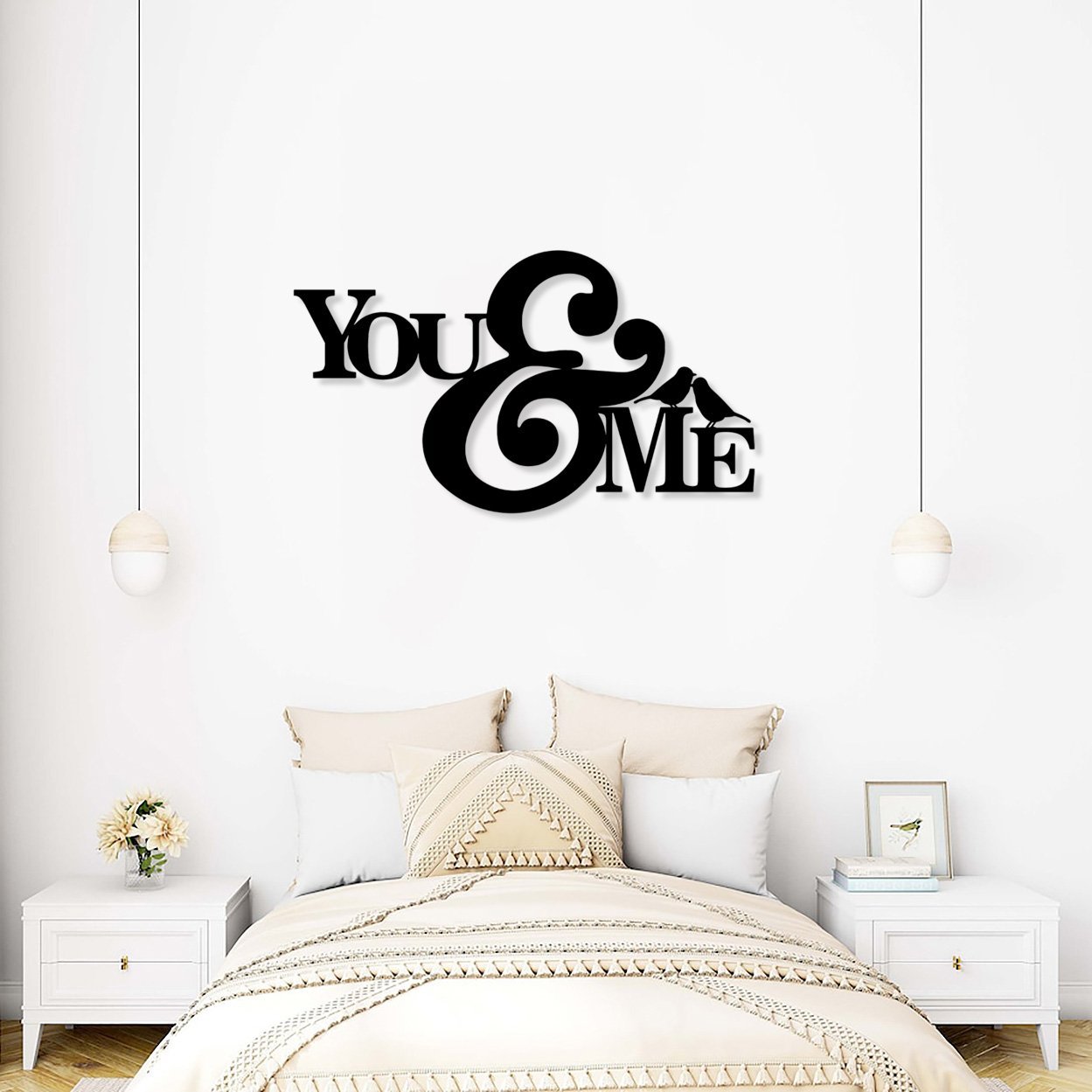 You and Me Sign with Birds_4