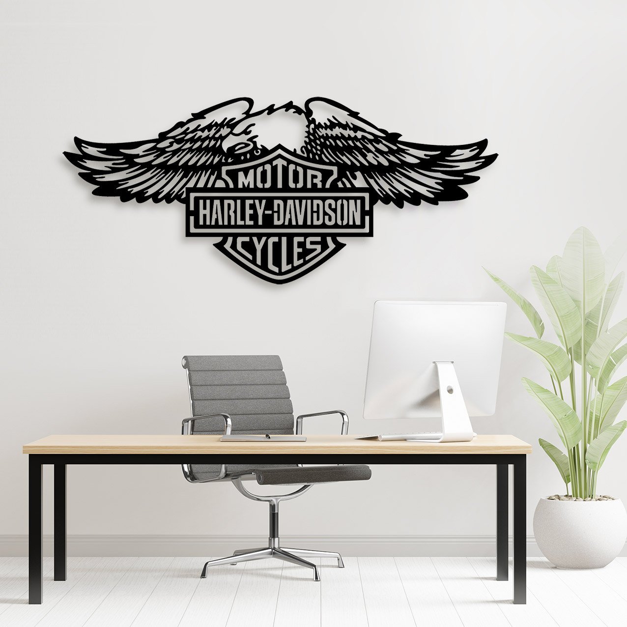 Poster Frame in living room Psd Mockup