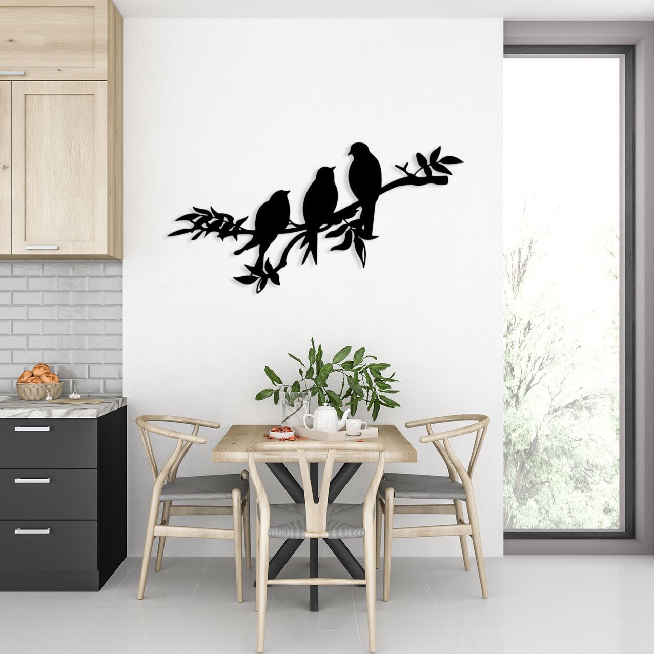 Triple Birds on a Branch_2