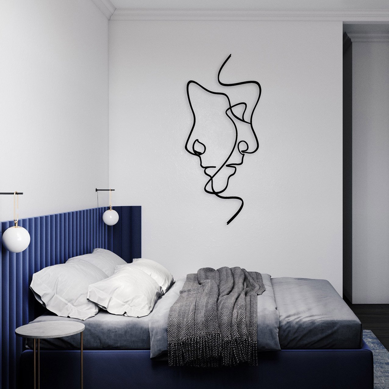 Two Faces Line Art - Style-1_1