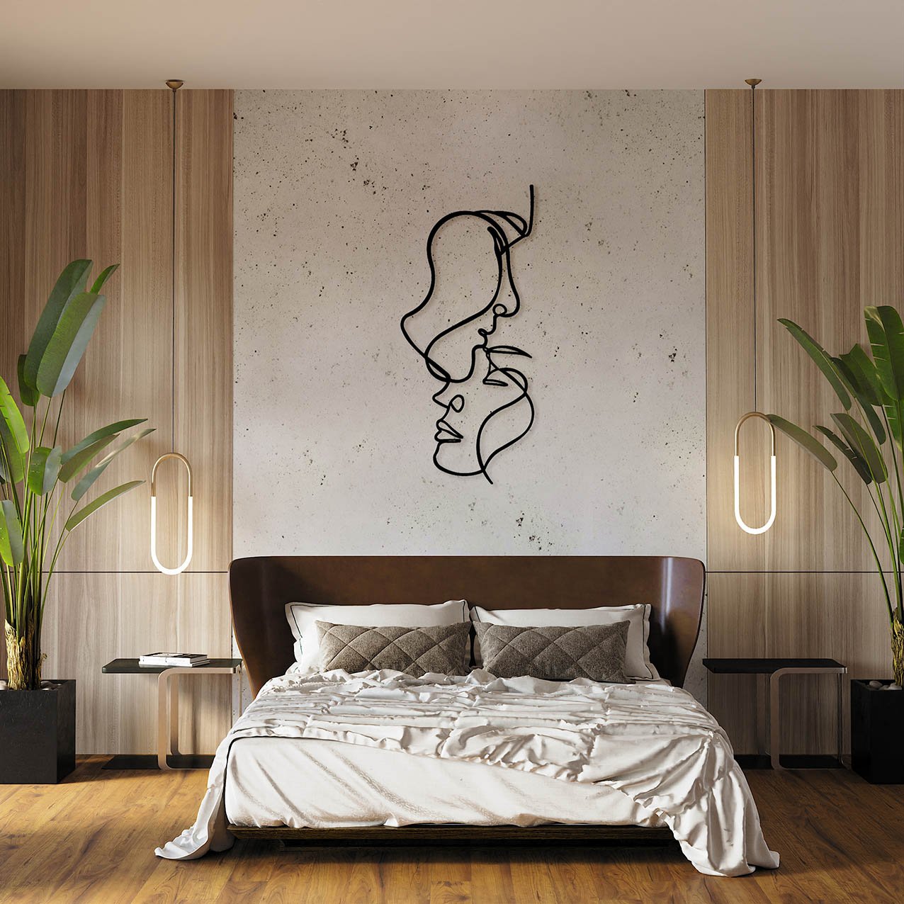 Two Faces Line Art - Style-2_2