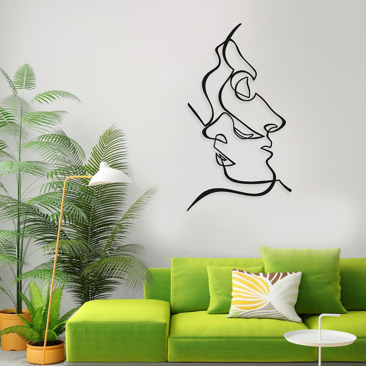 Two Faces Line Art - Style-3_3