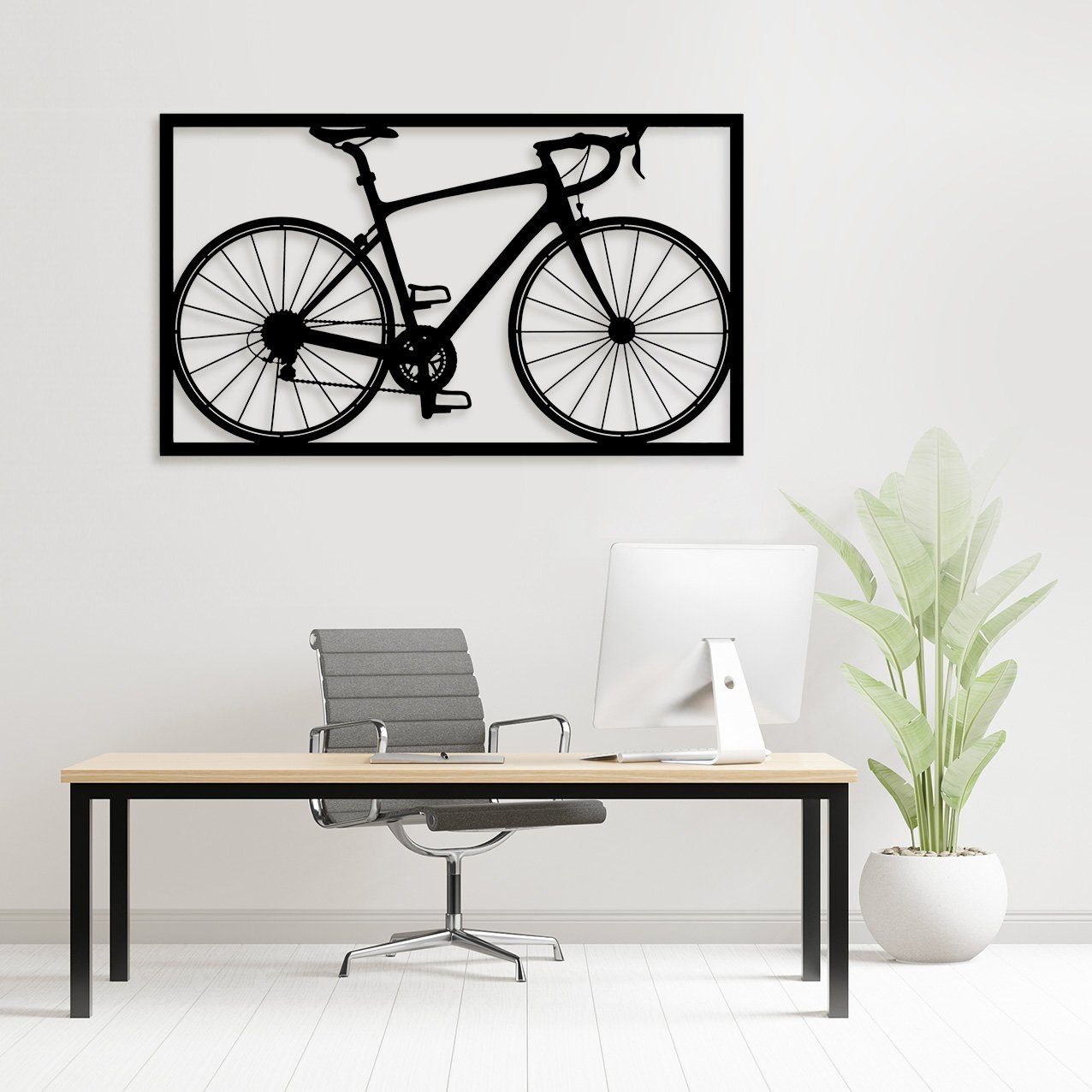 Poster Frame in living room Psd Mockup