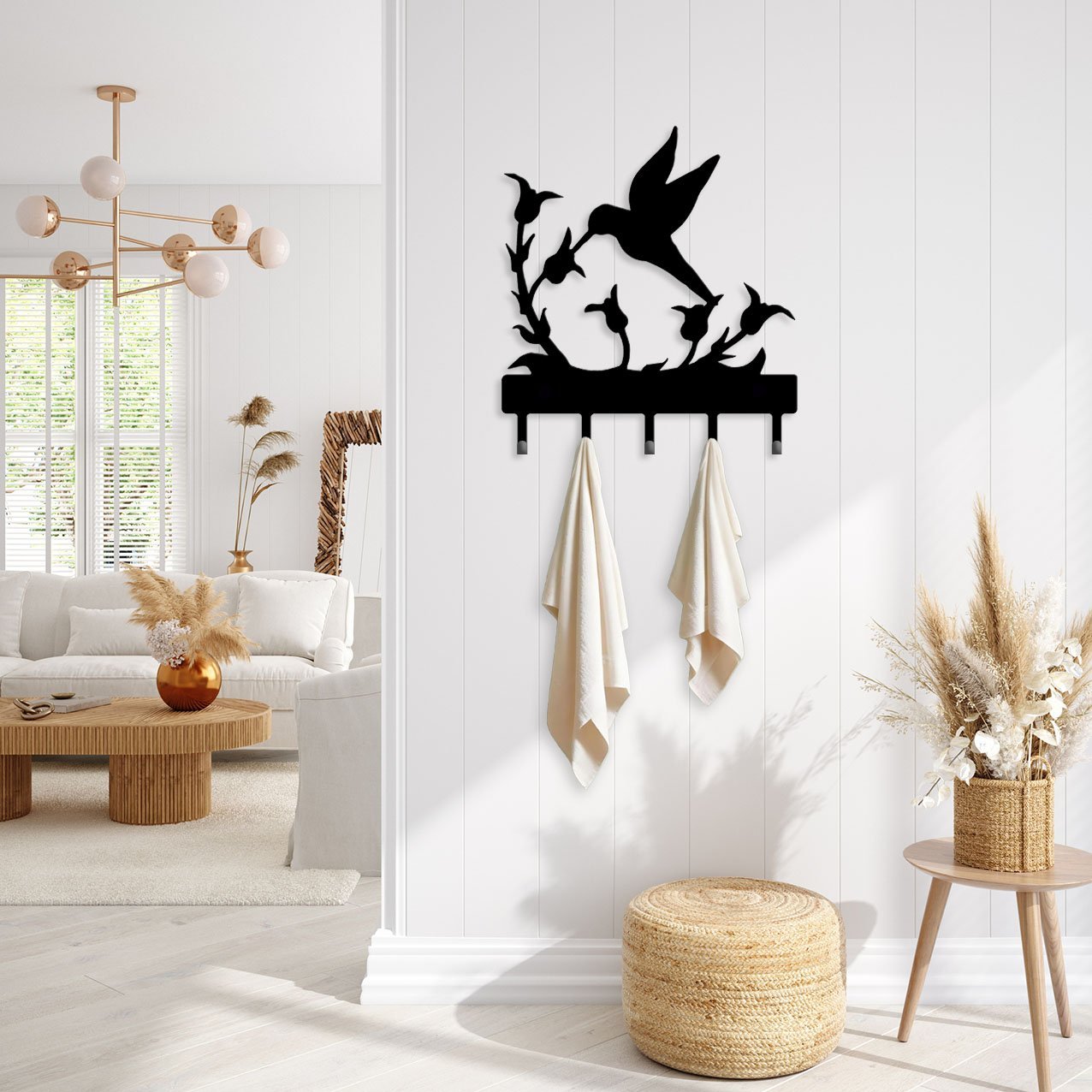 Hummingbird with Flowers Holder_3