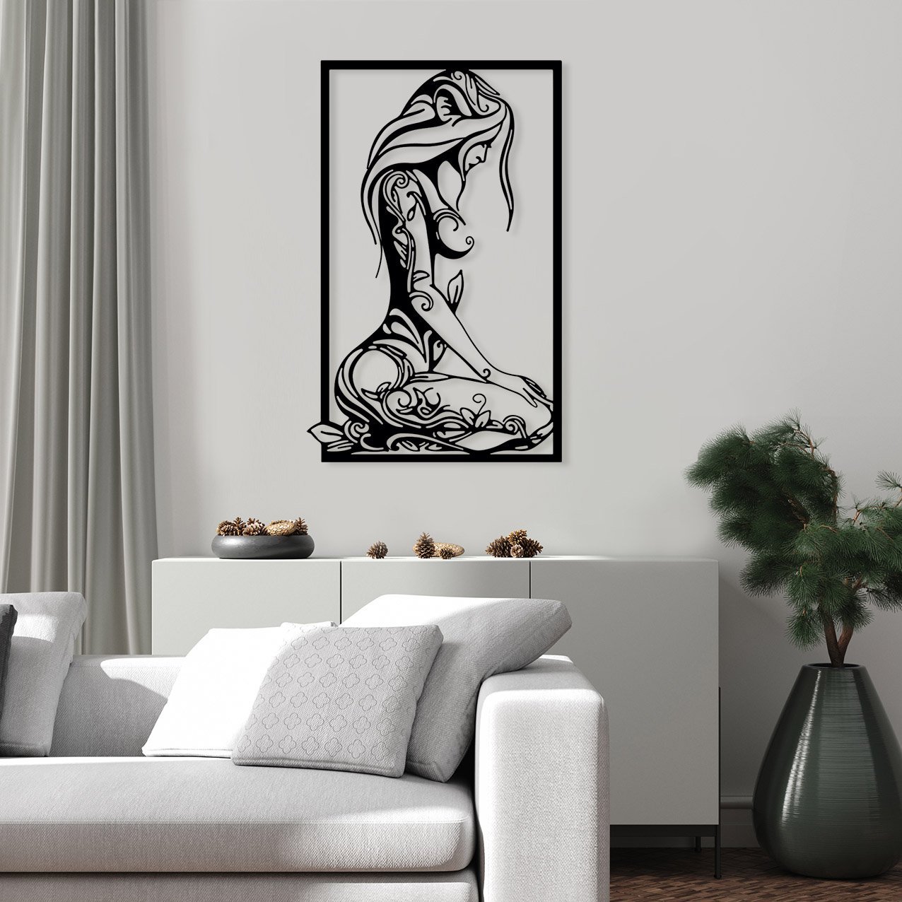 Sitting Floral Woman_4