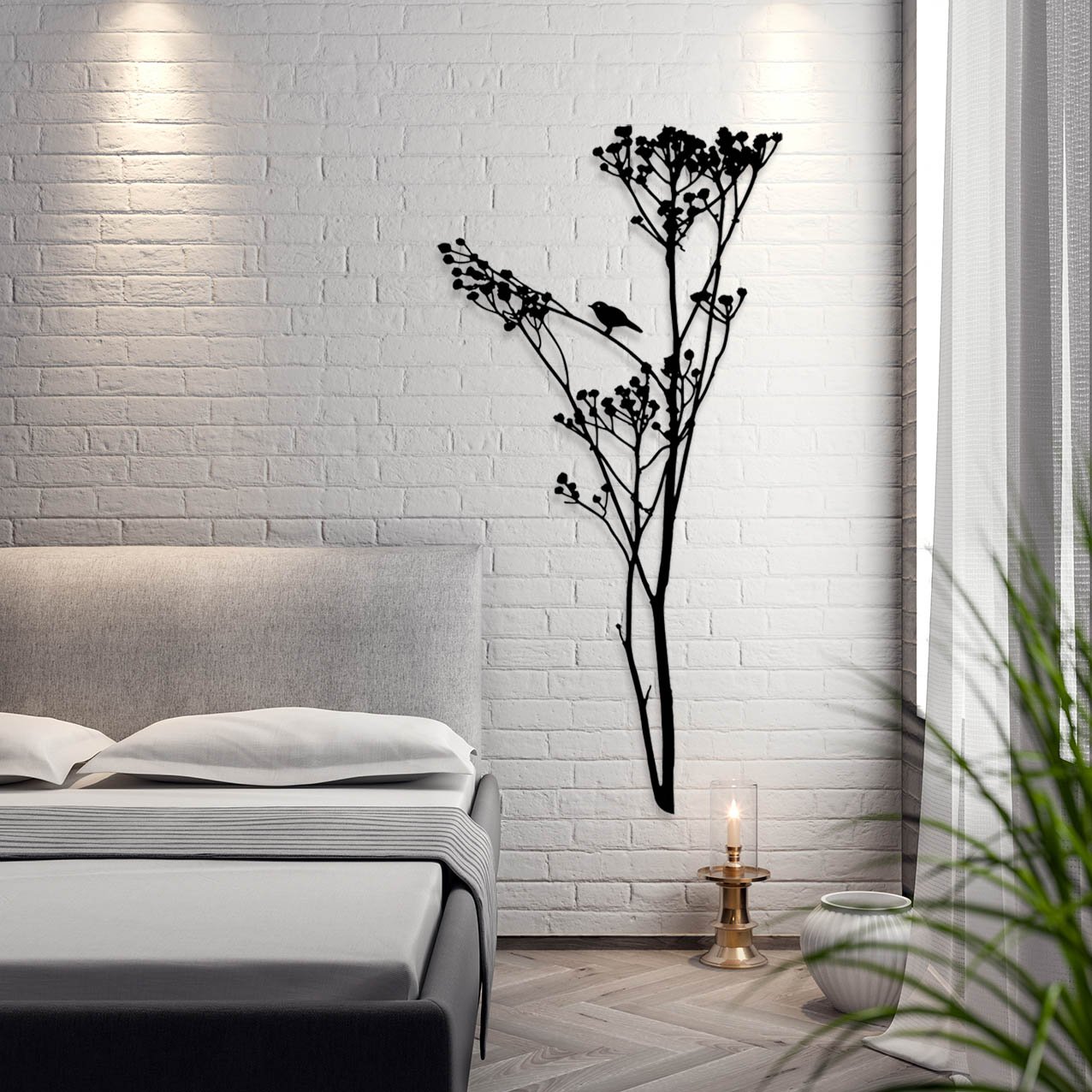 Summer Plants and a Bird_1