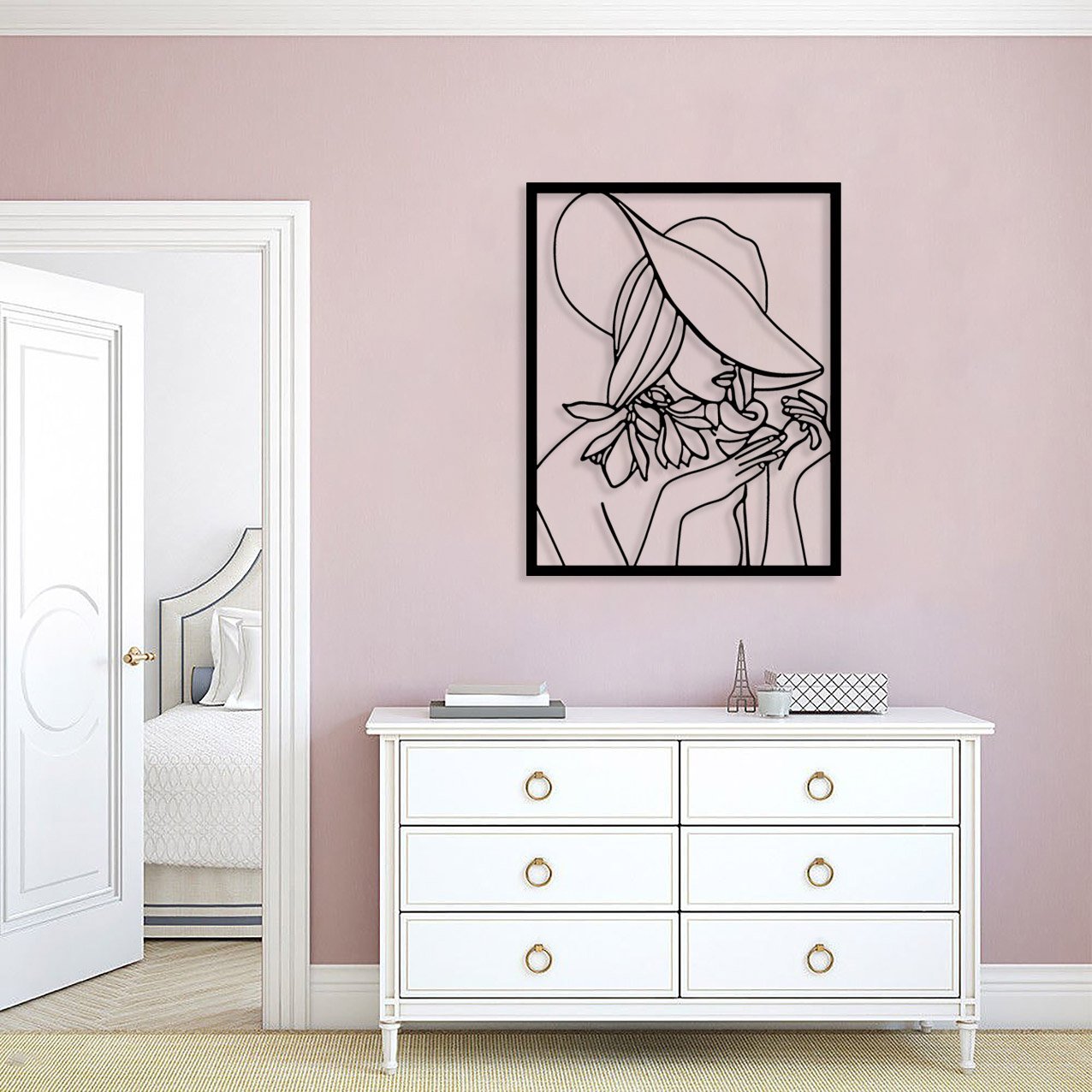 Abstract Woman With Hat_2