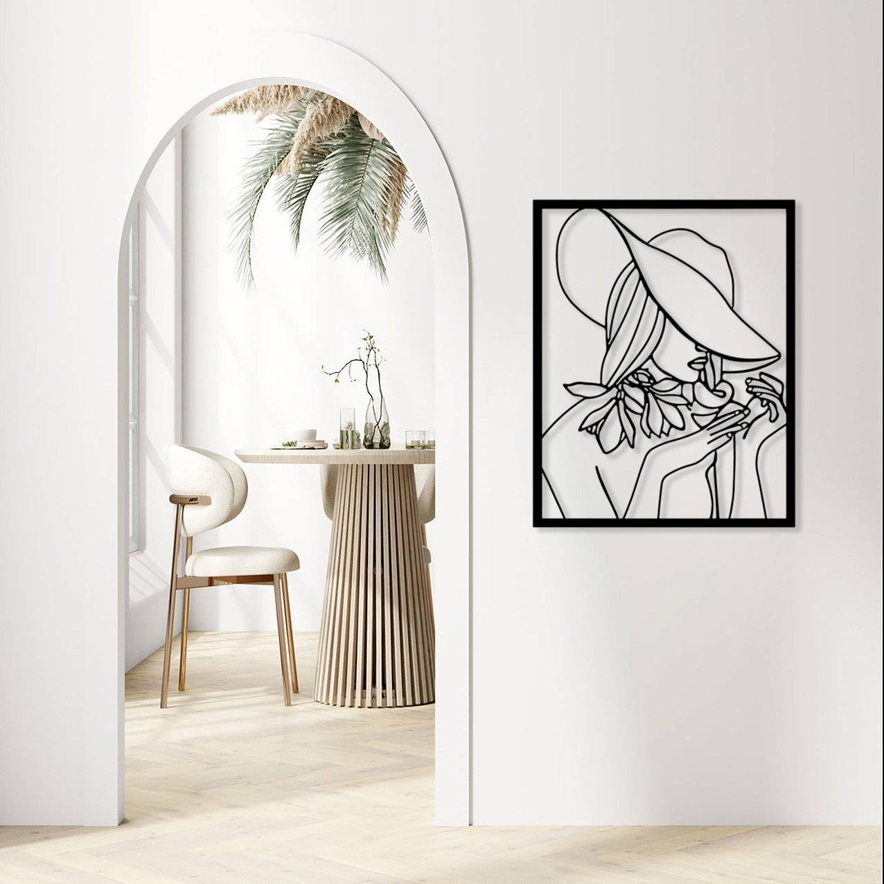 Abstract Woman With Hat_3