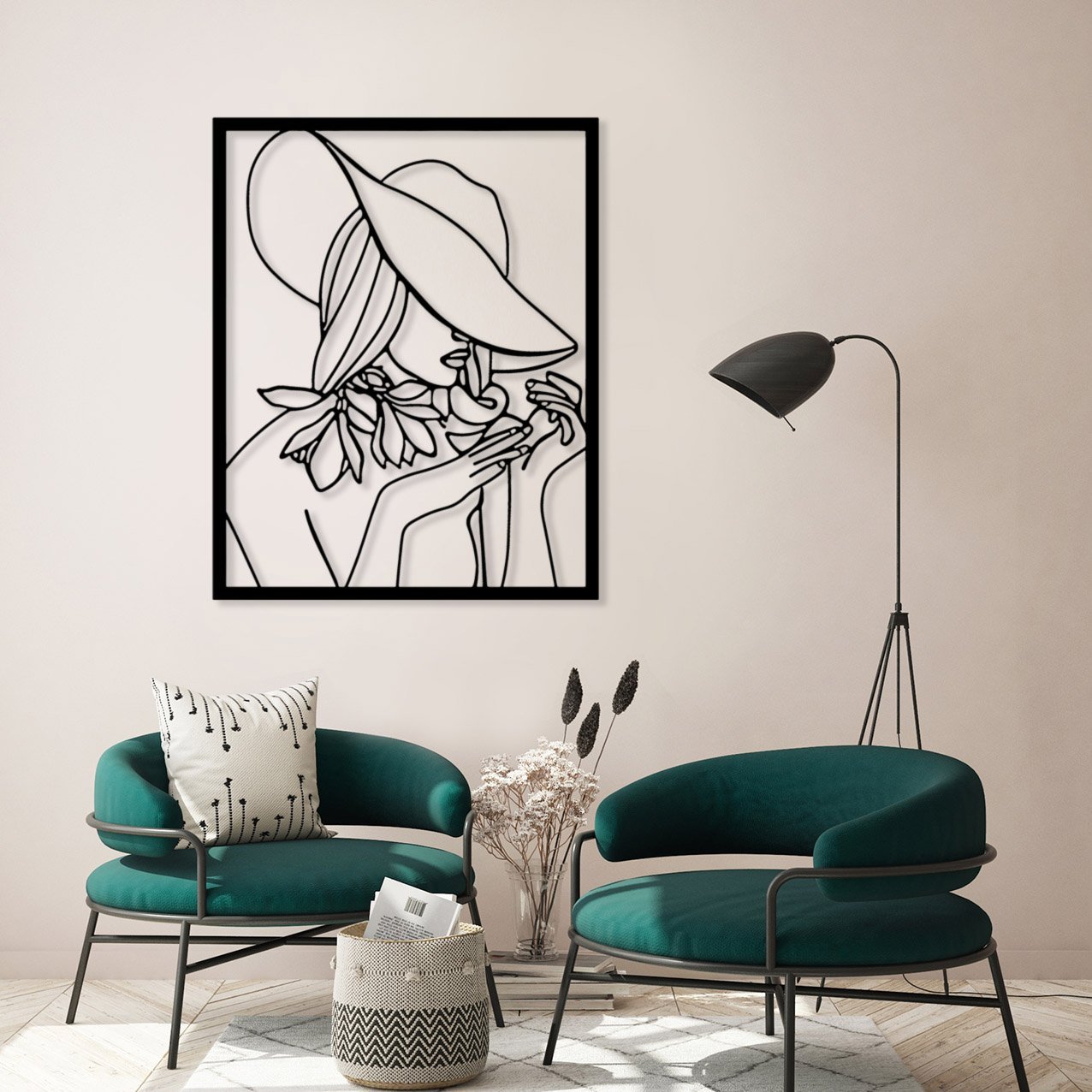 Abstract Woman With Hat_5