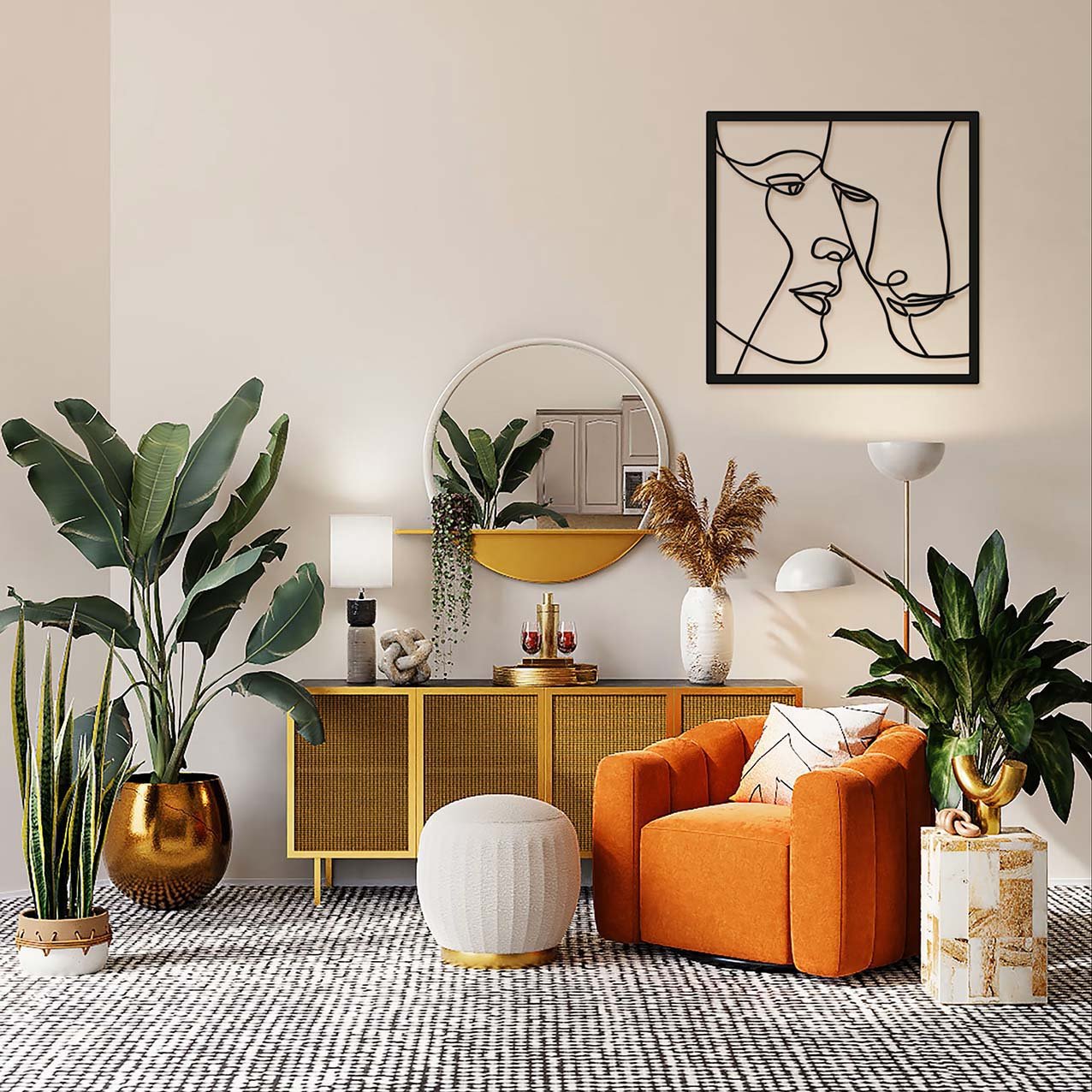 Couple Love Moment One Line_3