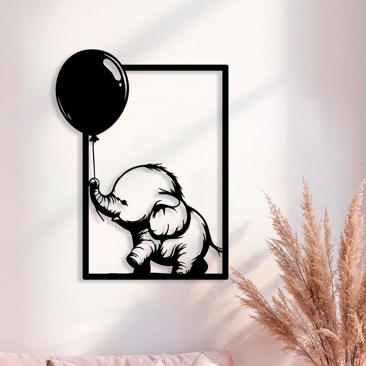 Baby Elephant with Balloon_1