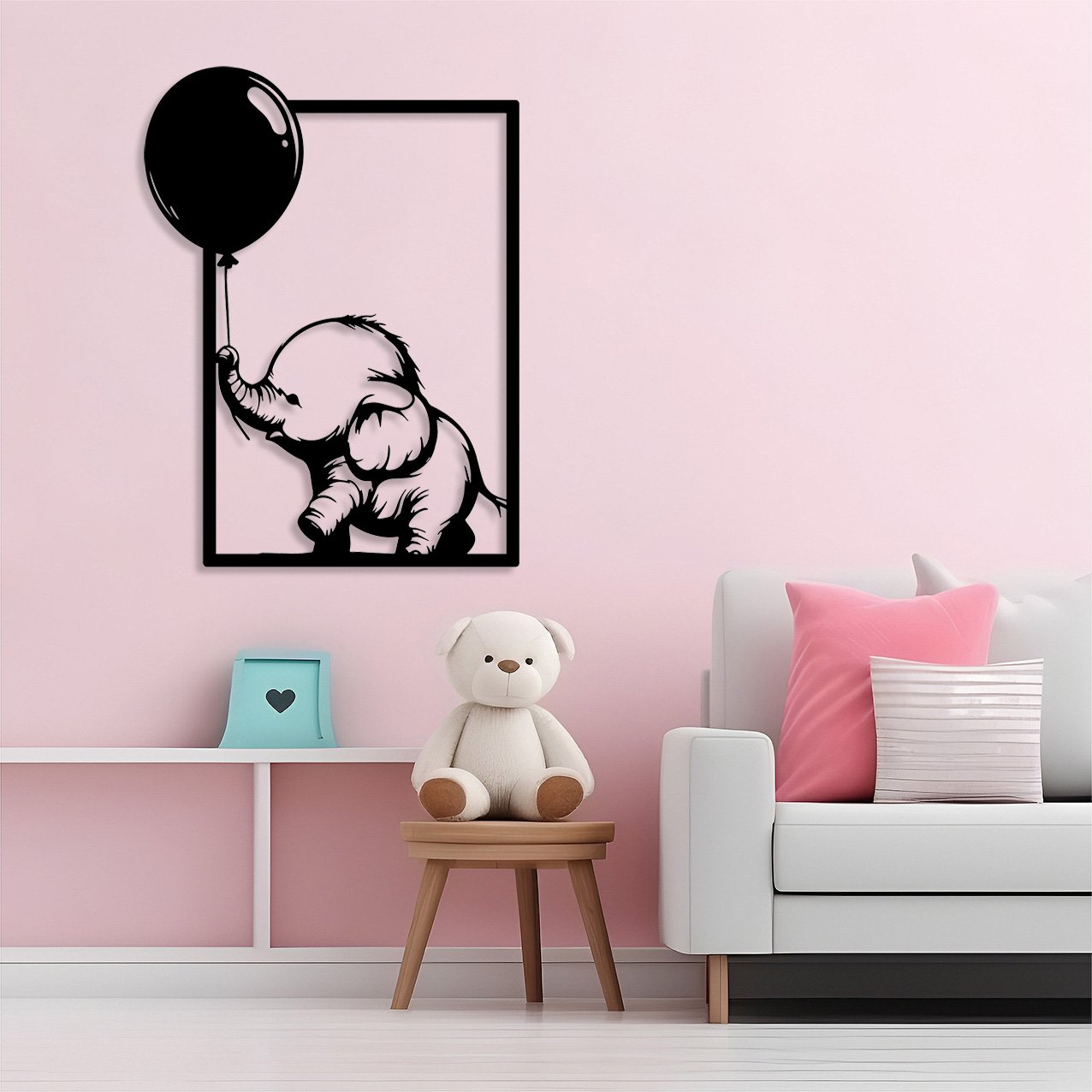 Baby Elephant with Balloon_3